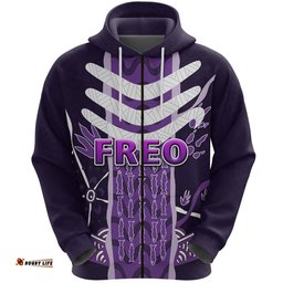 Fremantle Zip Hoodie Dockers Simple Indigenous Freo
