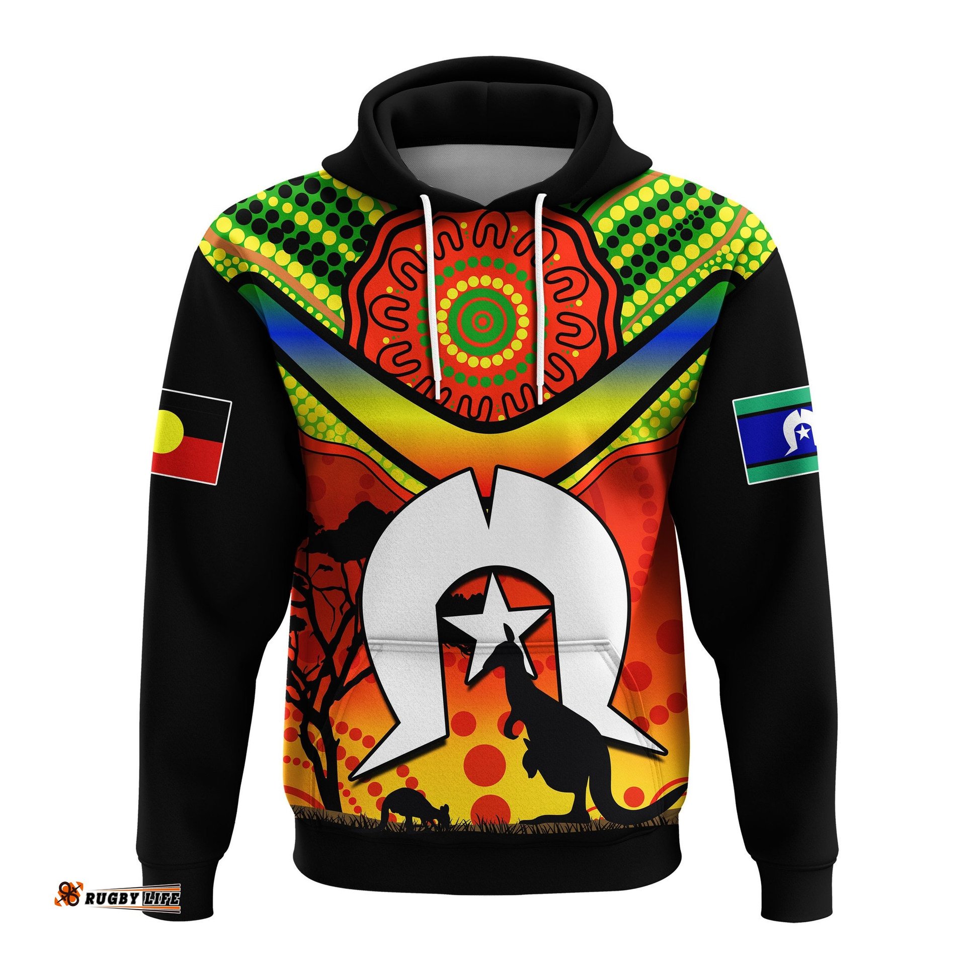 naidoc week hoodie dhari aboriginal get up stand up show up