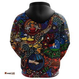 Australia NAIDOC Week Zip Hoodie Indigenous Be Proud