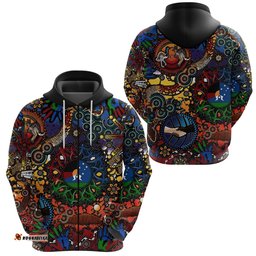 Australia NAIDOC Week Zip Hoodie Indigenous Be Proud