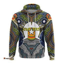 custom personalised naidoc week get up stand up show up aboriginal dot art hoodie