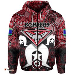 custom personalised bombers australian football torres strait islanders mix aboriginal hoodie 04