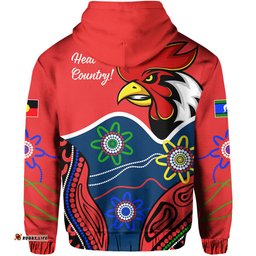 Custom Personalised Roosters NAIDOC Week Zip Hoodie Sydney