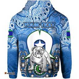 custom personalised bulldogs torres strait islanders mix aboriginal hoodie 07