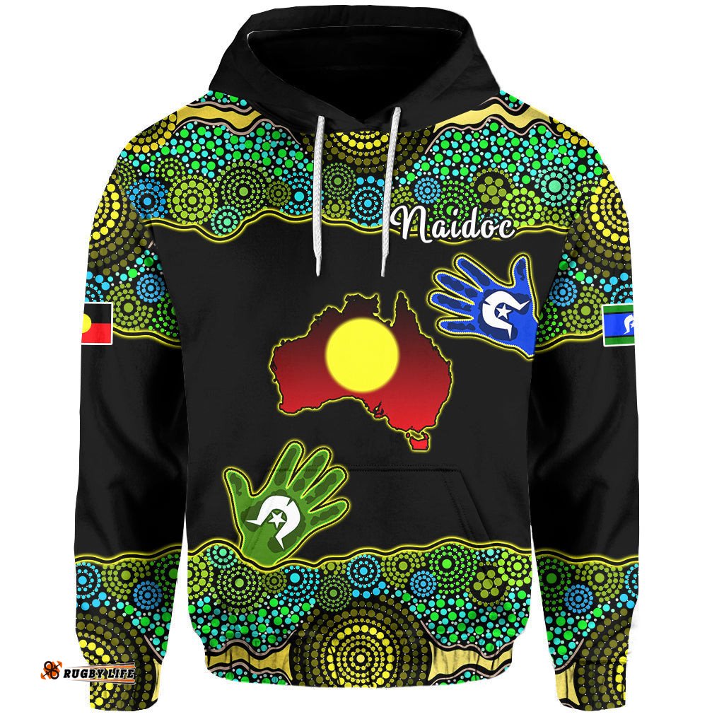 NAIDOC Heal Country Hoodie Map Australia