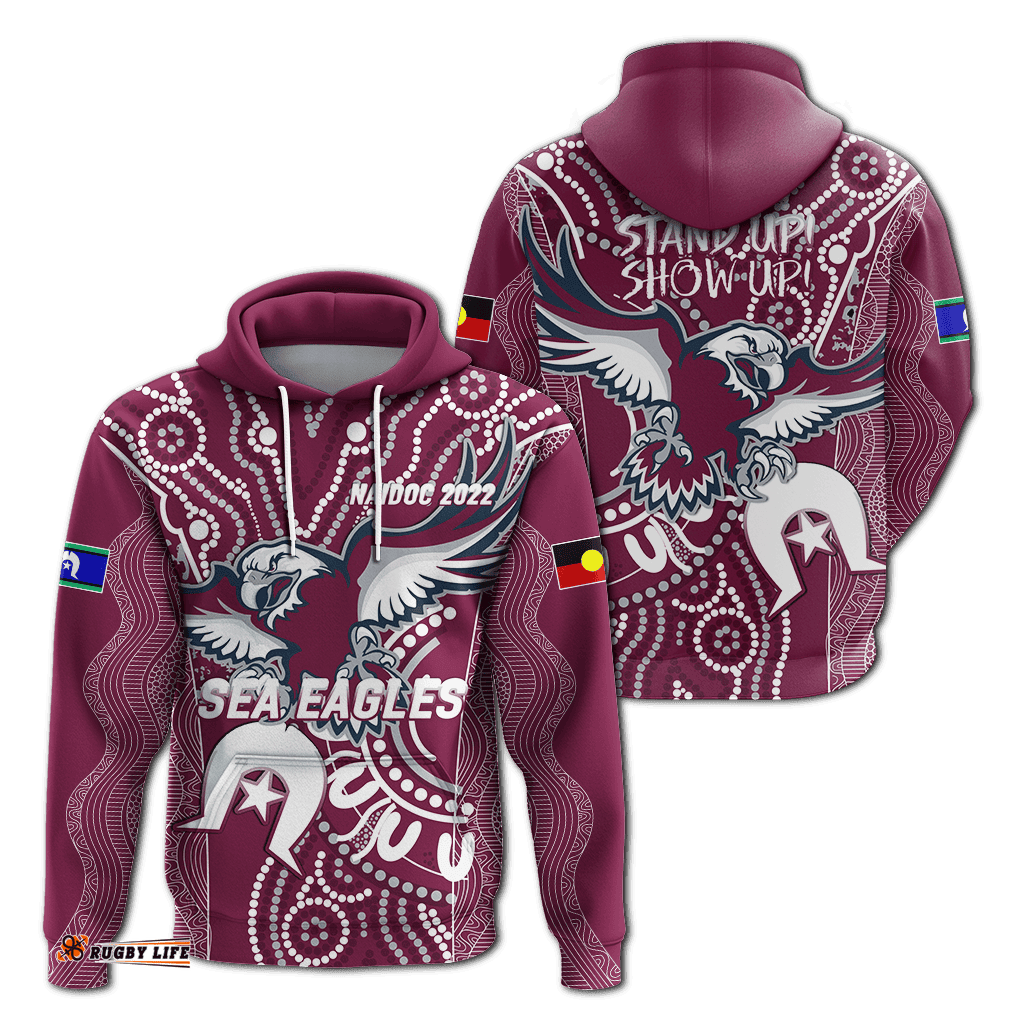 sea eagles rugby naidoc aboriginal hoodie