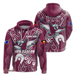 sea eagles rugby naidoc aboriginal hoodie