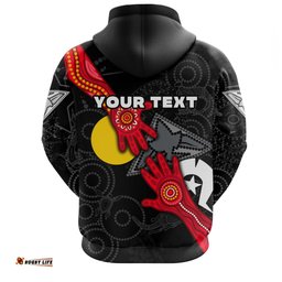 Custom Personalised Bombers NAIDOC Week Zip Hoodie Essendon Aboriginal