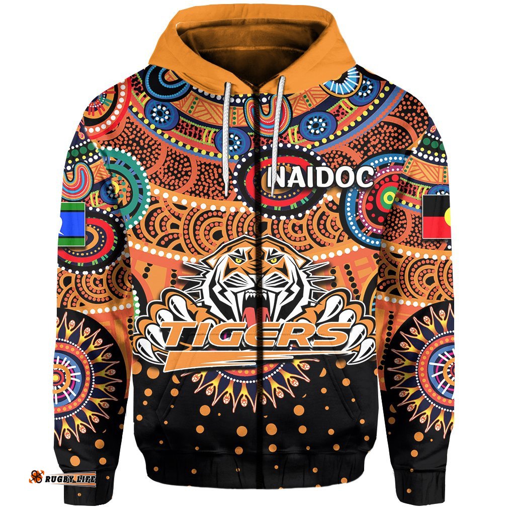 NAIDOC Wests Tigers Zip Hoodie Indigenous