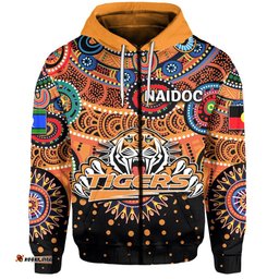 NAIDOC Wests Tigers Zip Hoodie Indigenous