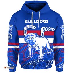 Western Hoodie Bulldogs Indigenous Simple Style