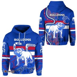 Western Hoodie Bulldogs Indigenous Simple Style