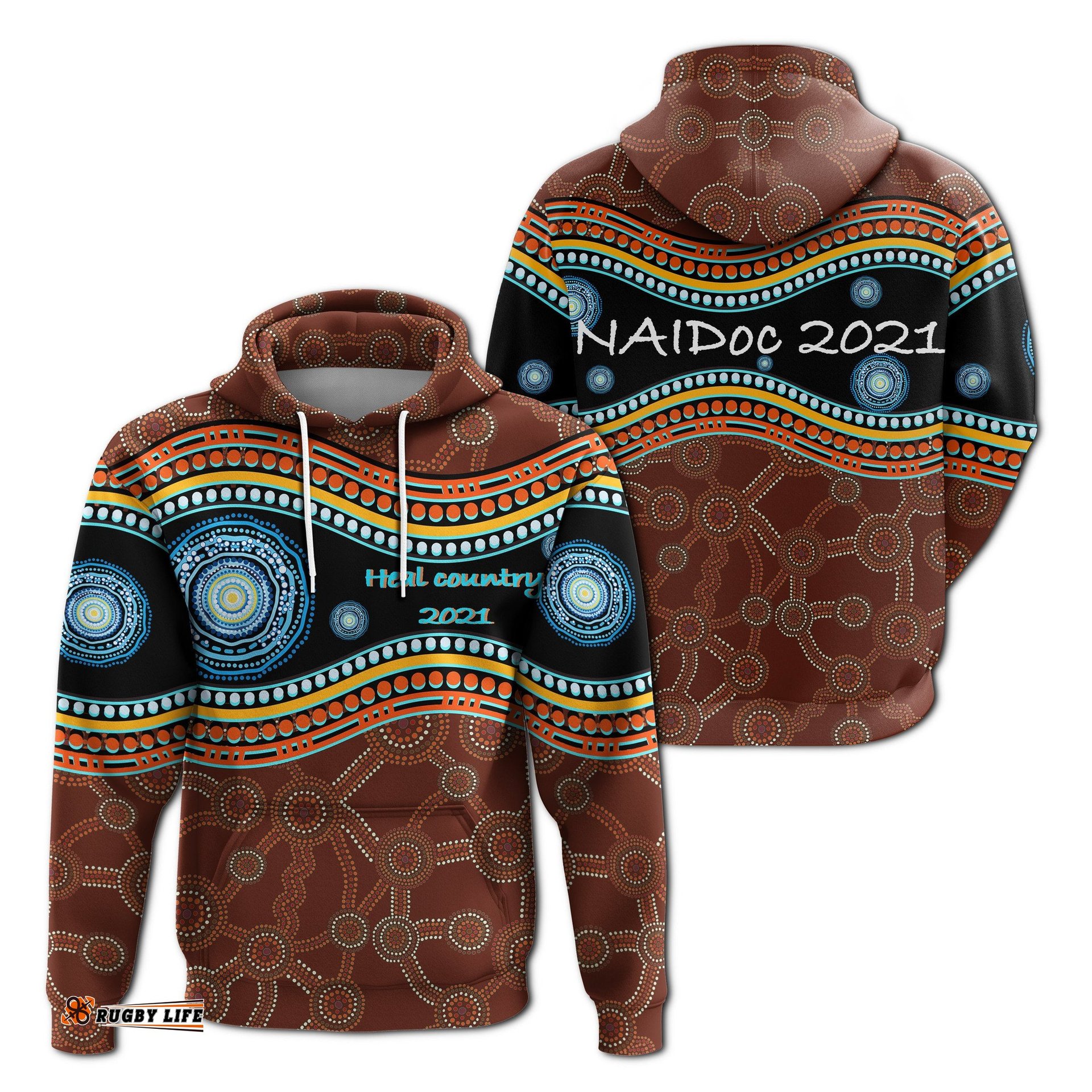 Australia Hoodie NAIDOC Week Heal Country 0