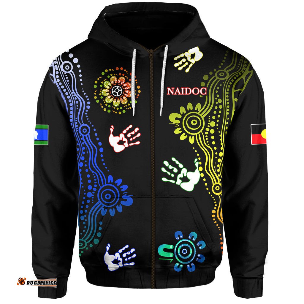 NAIDOC Week Zip Hoodie Brave New Heal Country