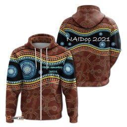 Australia Zip Up Hoodie NAIDOC Week Heal Country 0