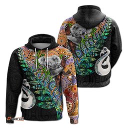 New Zealand Maori Manaia and Australian Aboriginal Koala Hoodie