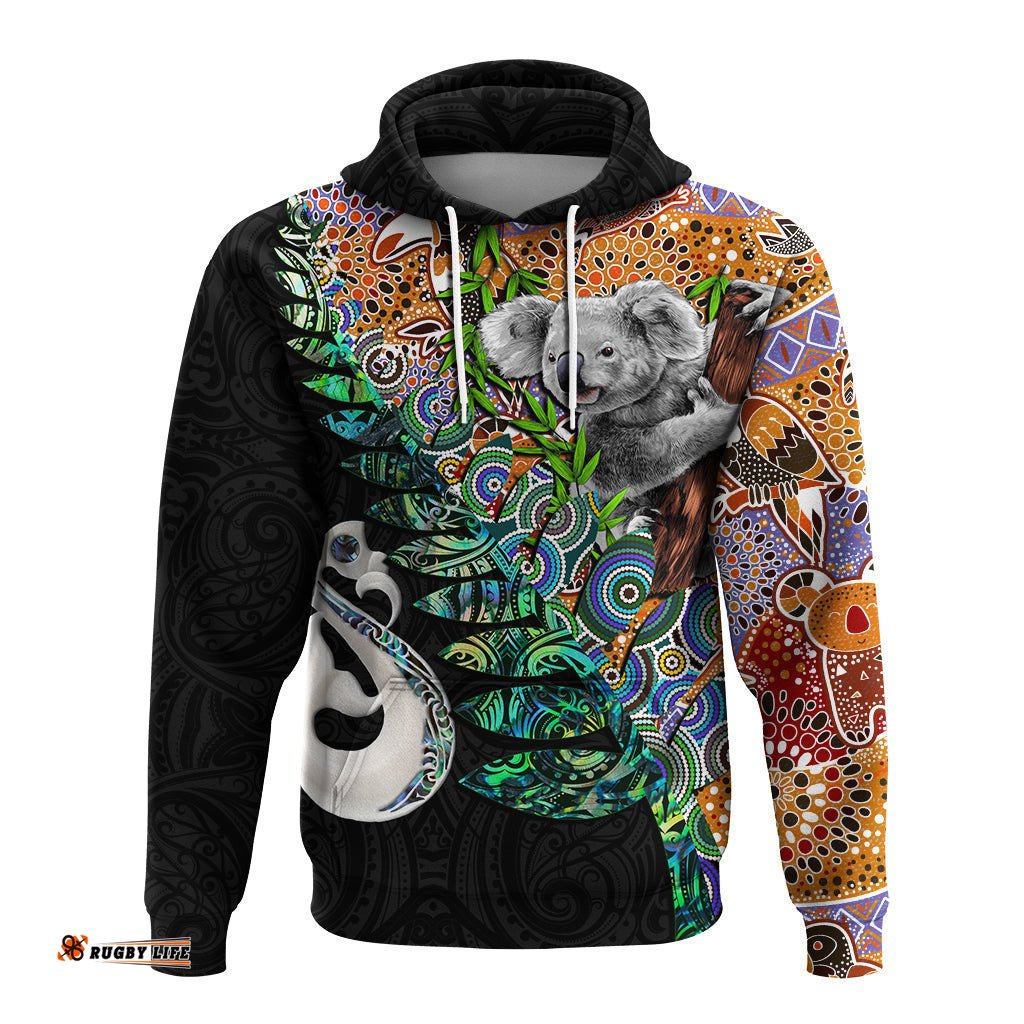 New Zealand Maori Manaia and Australian Aboriginal Koala Hoodie