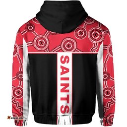 Saints Enthusiasm Zip Hoodie St Kilda Indigenous