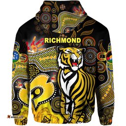 Custom Personalised Richmond Tigers Zip Hoodie NAIDOC Heal Country! Heal Our Nation Original