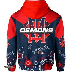 Demons Zip Hoodie Aboriginal Simple