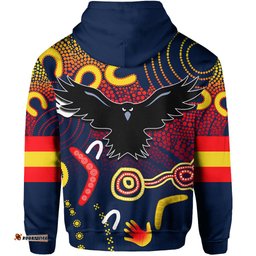 Adelaide Crows Zip Hoodie Indigenous