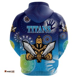Gold Coast Titans Hoodie Simple Indigenous