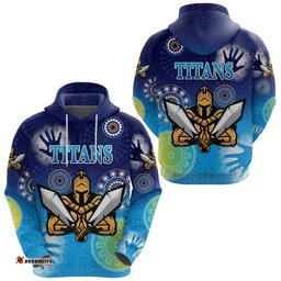 Gold Coast Titans Hoodie Simple Indigenous