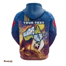 Custom Personalised Brisbane Zip Hoodie Lions NAIDOC Week 3D Sport Style