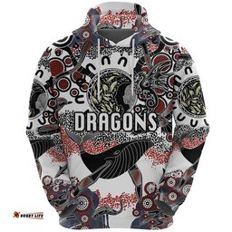 St. George Illawarra Dragons Hoodie Indigenous White