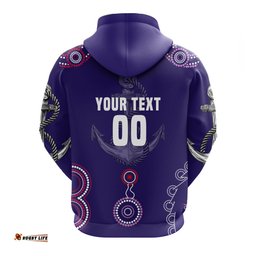 Custom Personalised Freo Zip Hoodie Aboriginal Simple Style