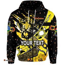Custom Personalised Richmond Tigers Zip Hoodie NAIDOC Heal Country! Heal Our Nation Dotted