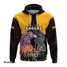 Custom Personalised West Coast Eagles NAIDOC Week Zip Hoodie Aboriginal Special Version