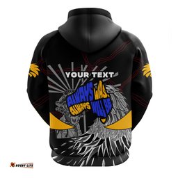 Custom Personalised West Coast Eagles NAIDOC Week Zip Hoodie Aboriginal Special Version