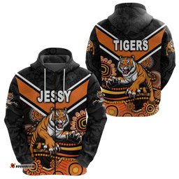 Jessy Wests Tigers Zip Hoodie Indigenous