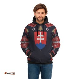 Slovakia Christmas Hoodie Santa Claus Ho Ho Ho