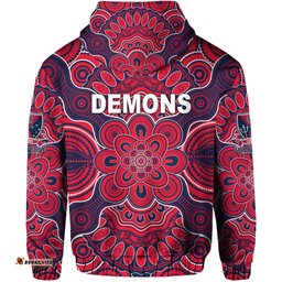 Melbourne Demons Indigenous Zip Hoodie Football Version