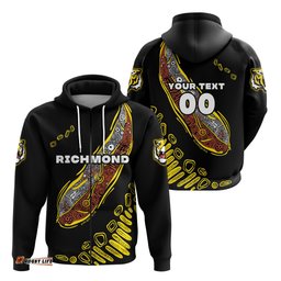 Custom Personalised Richmond Zip Hoodie Aboriginal Sport Style