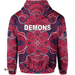 Melbourne Demons Indigenous Hoodie Football Version