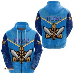 Gold Coast Titans Zip Hoodie Gladiator Original Style NO.1