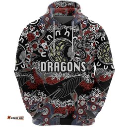 St. George Illawarra Dragons Hoodie Indigenous Black