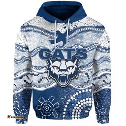 Custom Personalised Cats Hoodie Aboriginal Grunge Style