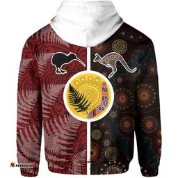 New Zealand Australia Hoodie Maori Aboriginal 0