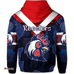 Sydney Zip Hoodie Roosters Indigenous Vibes Blue