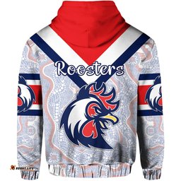 Sydney Hoodie Roosters Indigenous Vibes White