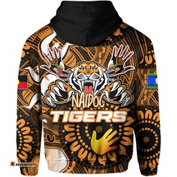 NAIDOC Wests Tigers Zip Hoodie NAIDOC Patterns