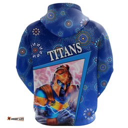 Custom Personalised Gold Coast Titans Hoodie Indigenous Limited Edition