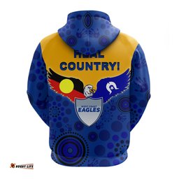 West Coast Eagles Zip up Hoodie NAIDOC Heal Country 0