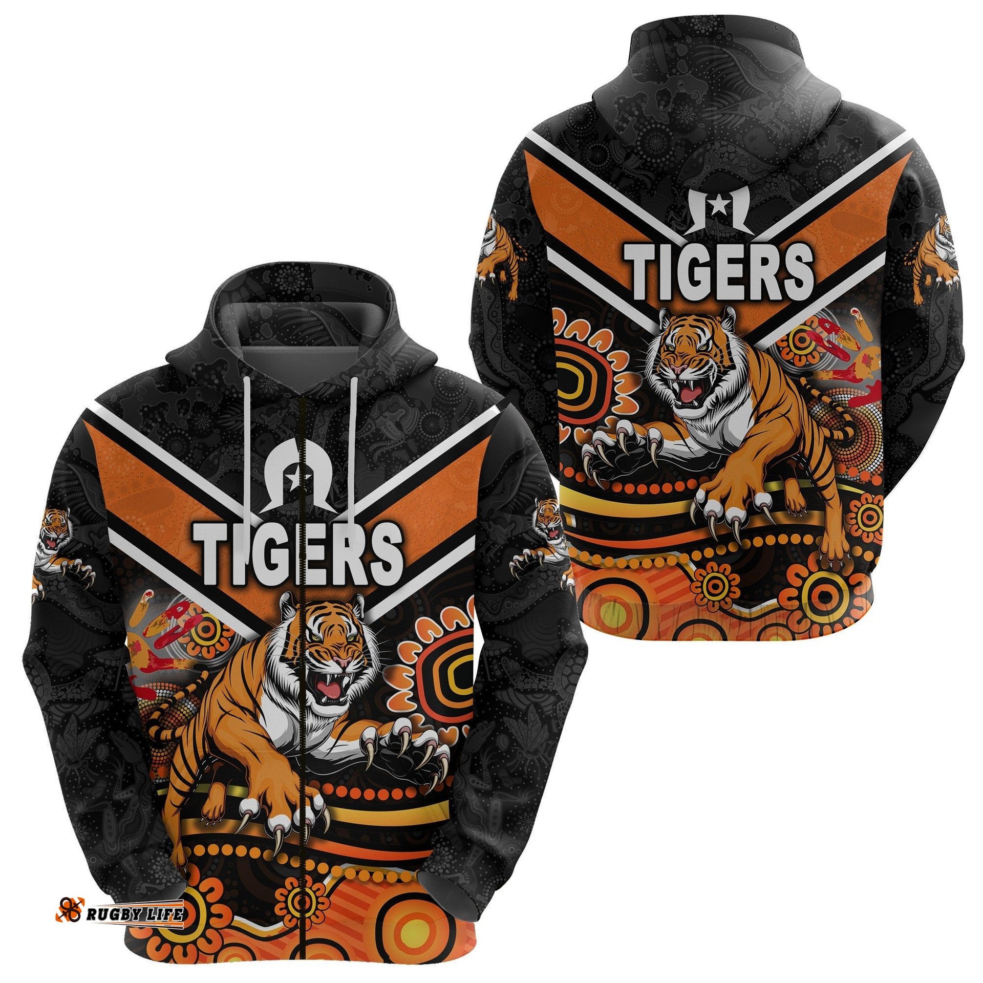 Wests Tigers Zip Hoodie NAIDOC