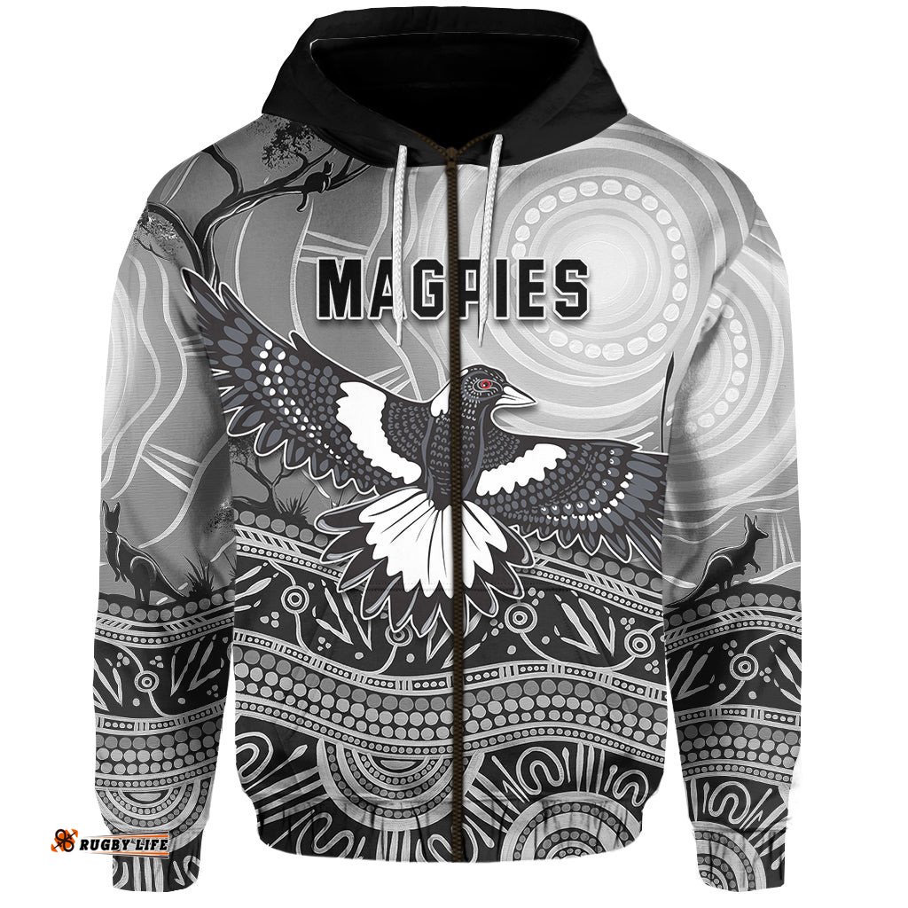 Magpies Lovers Zip Hoodie New Life