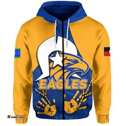 NAIDOC West Coast Eagles Zip Hoodie Aboriginal Patterns